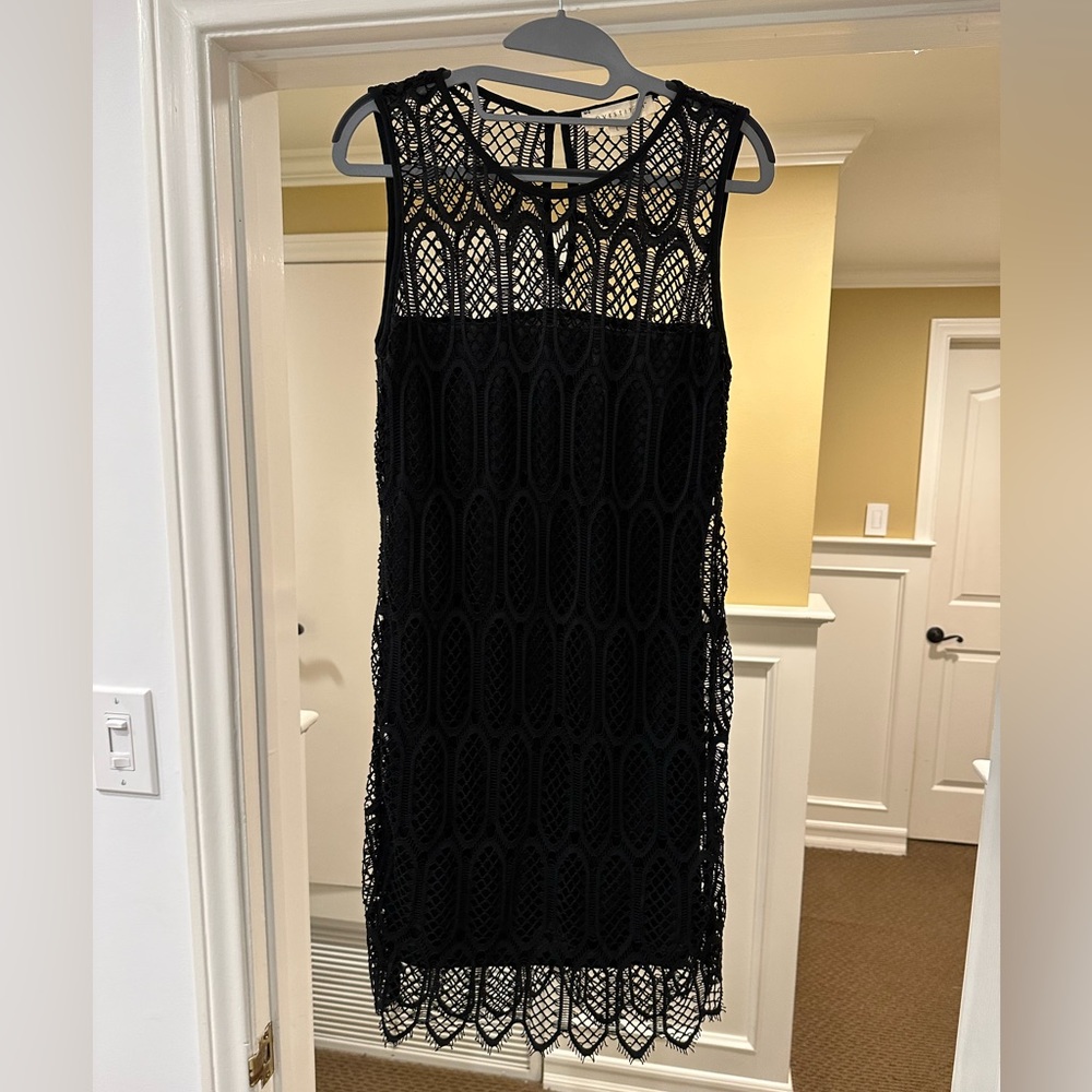 Black lace dress